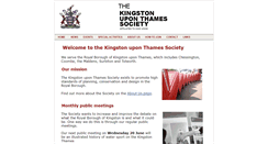 Desktop Screenshot of kingstonuponthamessociety.co.uk